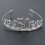 Silber Tiara Haarkamm Mit Für 50.geburtstagsfeier 7