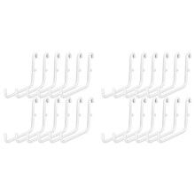 24Pcs Peg Board Hooks, Peg Board Accessories, Long Peg Board Hooks Set Metal Storage Tool Waterproof Home Office Tool