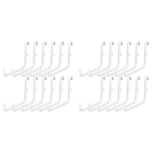 24Pcs Peg Board Hooks, Peg Board Accessories, Long Peg Board Hooks Set Metal Storage Tool Waterproof Home Office Tool
