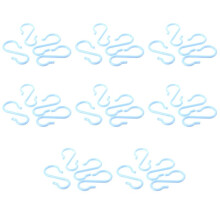 Maya Plastic Punch Cup Bowl S Shaped Hooks 32 Pcs