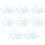 Maya  Plastic Punch Cup Bowl S Shaped Hooks 32 Pcs 1
