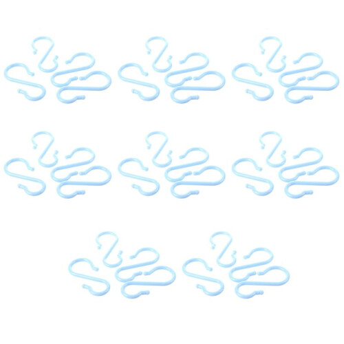 Maya  Plastic Punch Cup Bowl S Shaped Hooks 32 Pcs