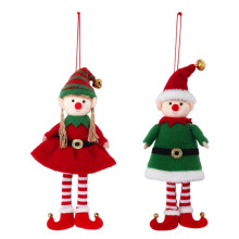 Christmas Dolls Hanging Toys Holiday Pendant Fun Decorations and Gifts for Kids Christmas Decor Christmas Tree Ornaments