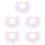 5Pcs Adorable Violet Dog Collar Adjustable Lace Pet Neck Accessory 8