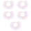 5Pcs Adorable Violet Dog Collar Adjustable Lace Pet Neck Accessory 9