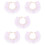 5Pcs Adorable Violet Dog Collar Adjustable Lace Pet Neck Accessory 10