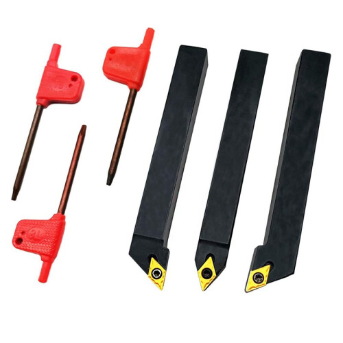 Lathe Carbide Turning Tools Indexable Holder Set SDNCN + SDJCL + SDJCR with DCMT21.51 Indexable Carbide Turning Insert 2