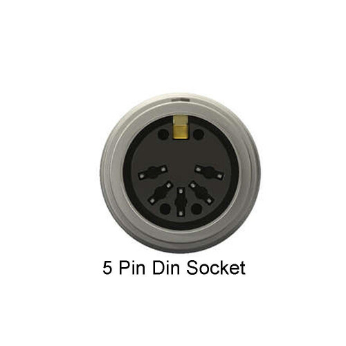 kenable MIDI 5 Pin DIN Plug to 5 Pin DIN Plug Cable 1m Black 1