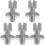5Stk Kupplungs Bremsseil Einstellschrauben Aluminium Silber 4