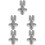 5Stk Kupplungs Bremsseil Einstellschrauben Aluminium Silber 8