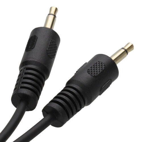 kenable Mono 3.5mm Jack Plug to Mono 3.5mm Jack Plug Cable Lead 2m GOLD 1