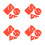 4Sets Compact Plastic Diving Line Marker Eye Catching Dive Accessory 9