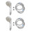 2Sets Abnehmbarer Duschkopf Set Mit Praktischem Design 6