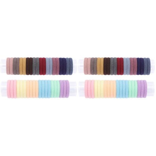80Stk Elastische Haarbänder Ponytail Halter Für 2