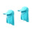 2Stk Multifunktionaler Blauer Outdoor Sonnenhut Und 6