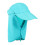 2Stk Multifunktionaler Blauer Outdoor Sonnenhut Und 10