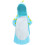 Blaue Kinder Kapuzenbadetuch Baumwolle 8