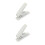 2Pièces Perforatrice Papier Métal Blanche Bricolage 8