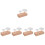 5Sets Mehrfarbiger Holz-Blumen-Nagelhalter Backzubehör Langlebig 7