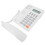 3Sets Versatile White Desk Phone Reusable Desktop Telephone for Office 3