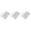 3Sets Versatile White Desk Phone Reusable Desktop Telephone for Office 4