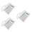 3Sets Versatile White Desk Phone Reusable Desktop Telephone for Office 5