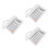 3Sets Versatile White Desk Phone Reusable Desktop Telephone for Office 8