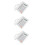 3Sets Versatile White Desk Phone Reusable Desktop Telephone for Office 9