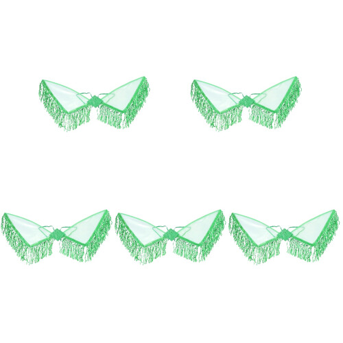 5Stk Tassel Grün Für Kostüm Party 2