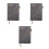 3Stk 2025 Planer Grau PU Organizer Buch Monats- Und Wochenkalender 4