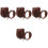 4Sets Renaissance Gürtel & Wikinger Beutel PU-Leder Für 4
