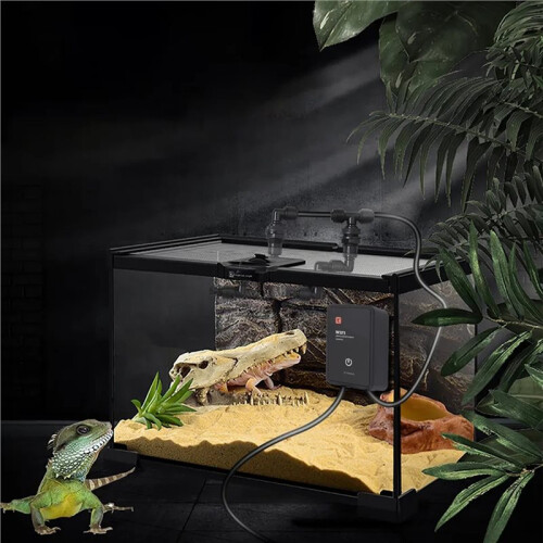 Intelligent Reptile Terrariums Humidifier Electronic Timer Automatic Mist Rainforest System Kit Sprinkler Control US