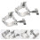 8Stk Aluminium Truss Lichtklammer Silber Robuste Lampenzubehör 2