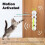 Interactive Cat Toy Motion Activated Wack A Worm Post Toy Rechargeable Automatic Teasing Cat Toy with Tail for Cats 4