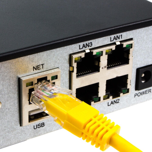 kenable Ethernet Network Cable Cat6 GIGABIT RJ45 COPPER Internet Patch Lead Yellow  3m 1