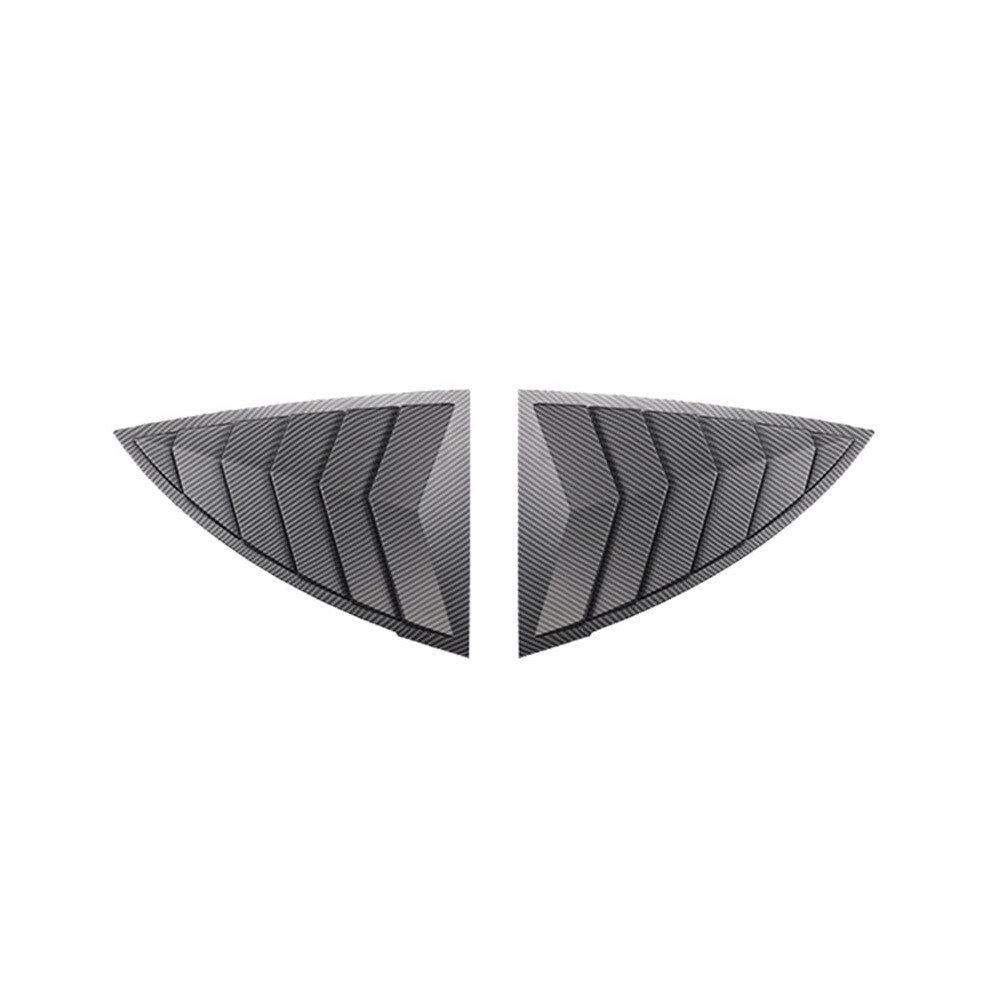 Rear Car Window Shutter Cover For Model Y Juniper Louver Side Vent Trim Triangle Accessorie Matte Carbon Fiber 4712844119058