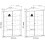 Wood glass corner display case showcase Jecka White 8