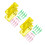2Sets Colorful Plastic Sewing Threader Set Fish Mouth & Spring Design 2