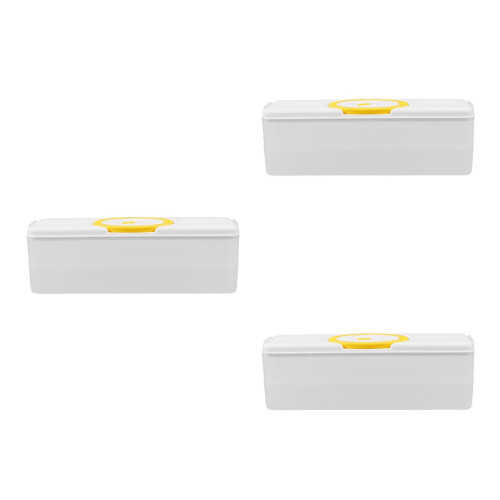 3Stk Kühlschrank Tür Organizer Gemüse Frischhaltedose Transparent