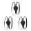 3Stk Schwarzer Leder Schwerthalter Rucksack Crossback Gurt Cosplay 7