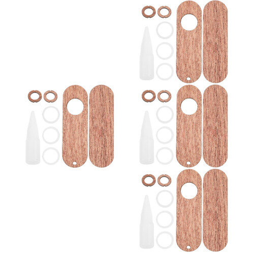 4Sets DIY Holz-Kazoo, Musikbegleiter Mit Top Klangqualität, Hellbraun