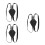 3Stk Schwarzer Leder Schwerthalter Rucksack Crossback Gurt Cosplay 9