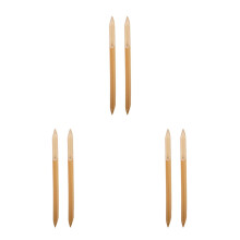 6Stk Robuste Bambus Dip Pen Beige Mit Flexiblen Federn Für Künstler
