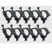 10Pcs Black Truss Clamps Heavy Duty Light Hook Stage Lighting Hanging Hooks for String Lights Projector Par Lights