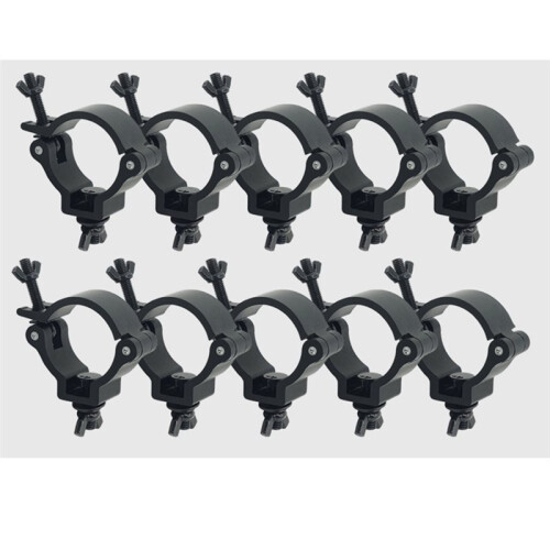 10Pcs Black Truss Clamps Heavy Duty Light Hook Stage Lighting Hanging Hooks for String Lights Projector Par Lights