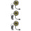 3Pièces Ventilateur Refroidisseur Portable USB 12V/24V Noir 1