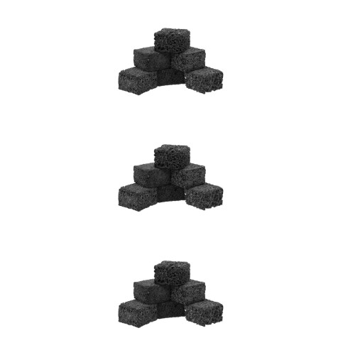18Stk Vulkanstein Diffusorwürfel Schwarze Duftsteine