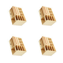 4Stk Holz Schlüsselhalter Organizer Für Zuhause Khaki