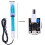 PH Electrode Sensor Probe 0-14 PH with Sensor PH Probe PH Replacement Probe for Experiment Lab Pool Water Analyzer 6