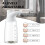 Touchless Automatic Soap Dispenser USB Rechargeable Adjustable 4-Level Sensor Pump for Kitchen Bathroom Black 5
